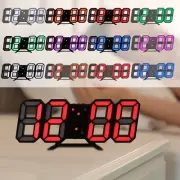 Indoor 3D Digital Alarm Clock Wall-Mounted Digital Clock Electronic AlarmClock