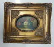 Hand Painted Oil on Canvas Beautiful Artistic Miniatures Measurements 30x35 cm