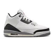 Nike Air Jordan 3 Retro GS Summit White Cement Grey DM0967-106 sz 6.5Y = 8 Women