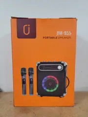 JYK Karaoke Machine With 2 Wireless Microphones portable Bluetooth speaker