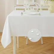 Rectangle Tables Cloth, Waterproof Stain Resistant Tablecloth, Wrinkle Free F...