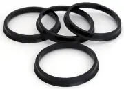 Set of 4 Polycarbonate Plastic Hub Centric Rings 78mm OD 66.56mm ID HubCentric