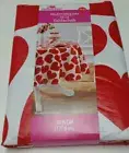 New Valentines Large Hearts 70" Round Flannel Backed Table Cloth Cover