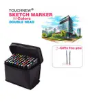 TOUCHFIVE 80PCS MARKER PEN SET GRAPHIC ART TWIN BROAD SET