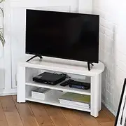 [YAMAZEN] SHTE-800 (SWH) TV Stand, TV Board, Rack, Lowboard, Storage, Corner, Width 31.5 x Depth 15.6 x Height 15.7 inches (80 x 39.5 x 40 cm), Assembly, Shiny White