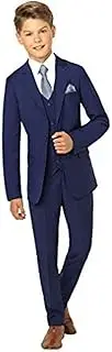 [YYI] Boys' 3 Pieces Suit Notch Lapel Jacket Waistcoat Trousers Wedding Prom Page boy