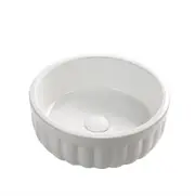 385*385*135mm Infinity Round Gloss White/Matt White Ceramic Above Counter Basin