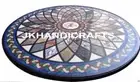 36" Round Marble Center Table Top Gemstone Luxury Overlay Home Furniture