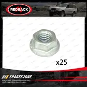 Redback Flanged Nuts - Thread M10 x 1.25 14AF Standard Pack Size 25