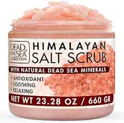 Dead Sea Collection Salt Body Scrub - Large 23.28 OZ - with Himalayan Salt, Pure Oils and Dead Sea Minerals