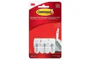 Command Self-Adhesive Utensil Hooks 3pk Small (White)