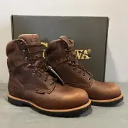 Chippewa 8" Ins Copper Waterproof Quarry Soft Toe Workboot 9.5 Wide 75312