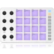 M-WAVE Midi Controller - Bluetooth USB Pad - 16 Drum Pads, 8 Knobs, Rechargeable