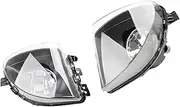 Front Bumper Fog Lights LED+ Halogen Fog Light Lamp 63177216885 63177216886 Compatible for BMW 5 Series F10 F11 520i 523i 528i Driving Lamp(Gloss Black)