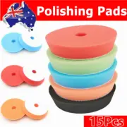 5Pcs 6" Buffing Waxing Polishing Pads Kit Sponge Pad Set For Car Polisher Drill
