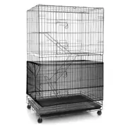 Adjustable Bird Cage Net Cover Mesh Skirt Guard Seed Catcher, 118 x 15 Inch