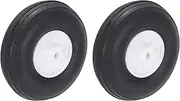 sourcing map RC Airplane Wheels 1.26"x 0.38"x 0.08" OD RC Airplane,Aircraft PU Sponge Wheels,Tire Tail Wheel RC Aircraft Foam Wheel Replacement for DIY RC Model Plane Aircraft Pack of 2