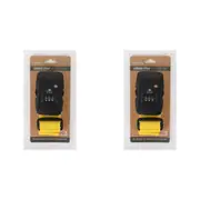 4x Tosca Secure Travel Luggage Suitcase Bag Strap Clip With TSA Lock Yellow