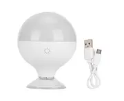 LED Makeup Light Bulb Adjustable Light Colors Rechargeable Suction Type Makeup Light BulbWhite