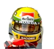 1:2 1988 Ayrton Senna Helmet Missing Vinyl Decals Only F1 Bell Sports