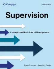 Supervision: Concepts and Practices of Management by Edwin Leonard (English) Pap