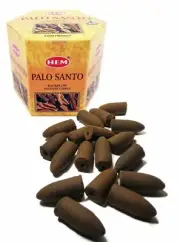 HEM Palo Santo 80 Cones Backflow Incense Meditation Reiki Yoga Aromatherapy