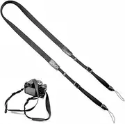 Camera Neck Strap, Herringbone Pattern Mini Camera Strap, Adjustable Crossbody & Neck Strap for SLR Cameras, Lightweight, Breathable Nylon Lanyard for Sports Photography