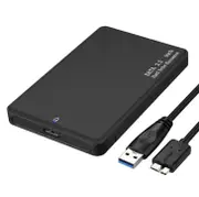 2.5 Inch SATA to USB 3.0 Tool-Free External Hard Drive Enclosure Seagate, Toshiba, Samsung, Hitachi SATA III, HDD, SSD, PS4, UASP
