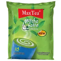 在飛比找蝦皮商城優惠-MAXTEA美詩泡泡抹茶拿鐵拉茶20Gx15【愛買】