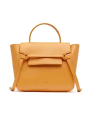 Celine Micro Belt Bag in Grained Calfskin in Calendula