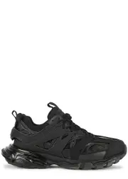 Balenciaga Track Black Panelled Mesh Sneakers - 8 8