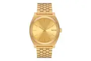 NIXON Time Teller A045 - All Gold / Gold - 100m Water Resistant Men's Analog Fashion Watch 37mm Watch Face, 19.5mm-18mm Stainless Steel Band