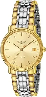 [Longines] L4.821.2.32.7 Men's Casual Watch, Silver x Gold, gold