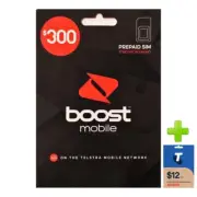 Boost Mobile $300 Prepaid SIM Starter Kit + Telstra $12 Prepaid SIM Bundle