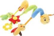 SUPVOX Soft Plush Spiral Hanging for Crib and Stroller Sensory Development with Tags Versatile Comforting Doll for Newborns for Crib and Car Seat Use