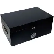 Cuban Crafters Black Cigar Humidor Murcielago for 150 Cigars