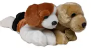 BEAGLE & YELLOW LAB Puppy Dog Mini Flopsie 8" Stuffed Animal Plush by Aurora