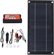 600 Watt Solar Panel Kit, 100A Solar Charge Controller with Monocrystalline Battery Charger, Great for Outdoor Camping and RV Use