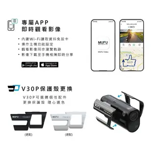 MUFU V30P【龍年超值組合贈64G+鏡頭保護貼】好神機機車行車記錄器 雙鏡頭 GPS (9.1折)