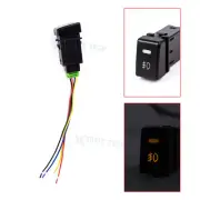 OE Fit 4-Pole 12V Push Button Switch w/LED Indicator Lights For Isuzu MU-X D-MAX