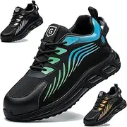[OBQcare] Safety Shoes Men Women Safety Sneakers Work Shoes Lightweight Comfortable Non-Slip Trekking Sneakers Steel Toe Cap