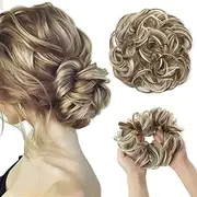 Synthetic Hair Bun Extensions Messy Curly Elastic Hair Scrunchies Hairpieces Synthetic Chignon Donut Updo Hair Pieces for Women (Bulk Buy : 1 PC, Color : 10H613)
