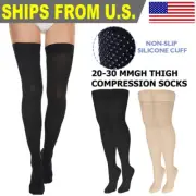 20-30 mmHg Medical Compression Stockings Thigh High Surgical Socks Varicose Pain