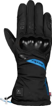 Ixon IT Yuga heated Ladies Motorcycle Gloves, black-blue, Size S for Women Black Blue