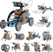 REMOKING STEM 12 in 1 Solar Robot Kit,Educational Building Science Experiment Kit,DIY Building Construction Toy Set,Best Toy Gifts for 8-12 Year Old Kids,Boys,Girls,Powered by The Sun