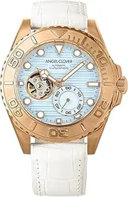 [ANGEL CLOVER] SCA44PPB-WH Men's Seacruise Automatic Watch, White