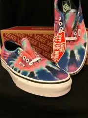 Vans Authentic Tie Dye Multicolor Sneakers Fashion VN0A38EMVKI Size 9