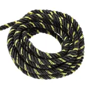 Twisted Cord Trim, 16 Yard 5mm Twine Braided Rope Thread String Black & Gold