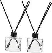 1 Set Aromatherapy Essential Oil Bottles Transparent Aroma Diffuser with Sticks for Home Decor and Fragrance Diffusion