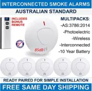 ANKA Wireless Interconnected Photoelectric Smoke Alarm Detector 10-Yr Battery